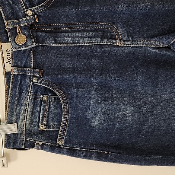 Acne studios pin storm High-Waisted Skinny Jeans Size 25/32 - Picture 9 of 16
